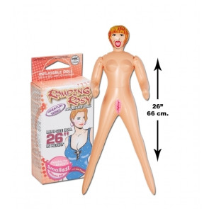 NMC Romping Rosy, Inflatable Mini Size Doll, Vinyl, Flesh, 66 cm  (26 cm)